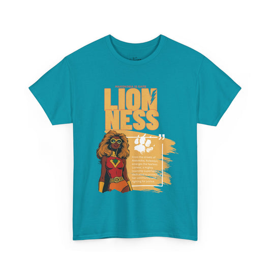 Tee: LIONESS Maqhawe Series Lioness Makokoba Township Superhero Tshirt